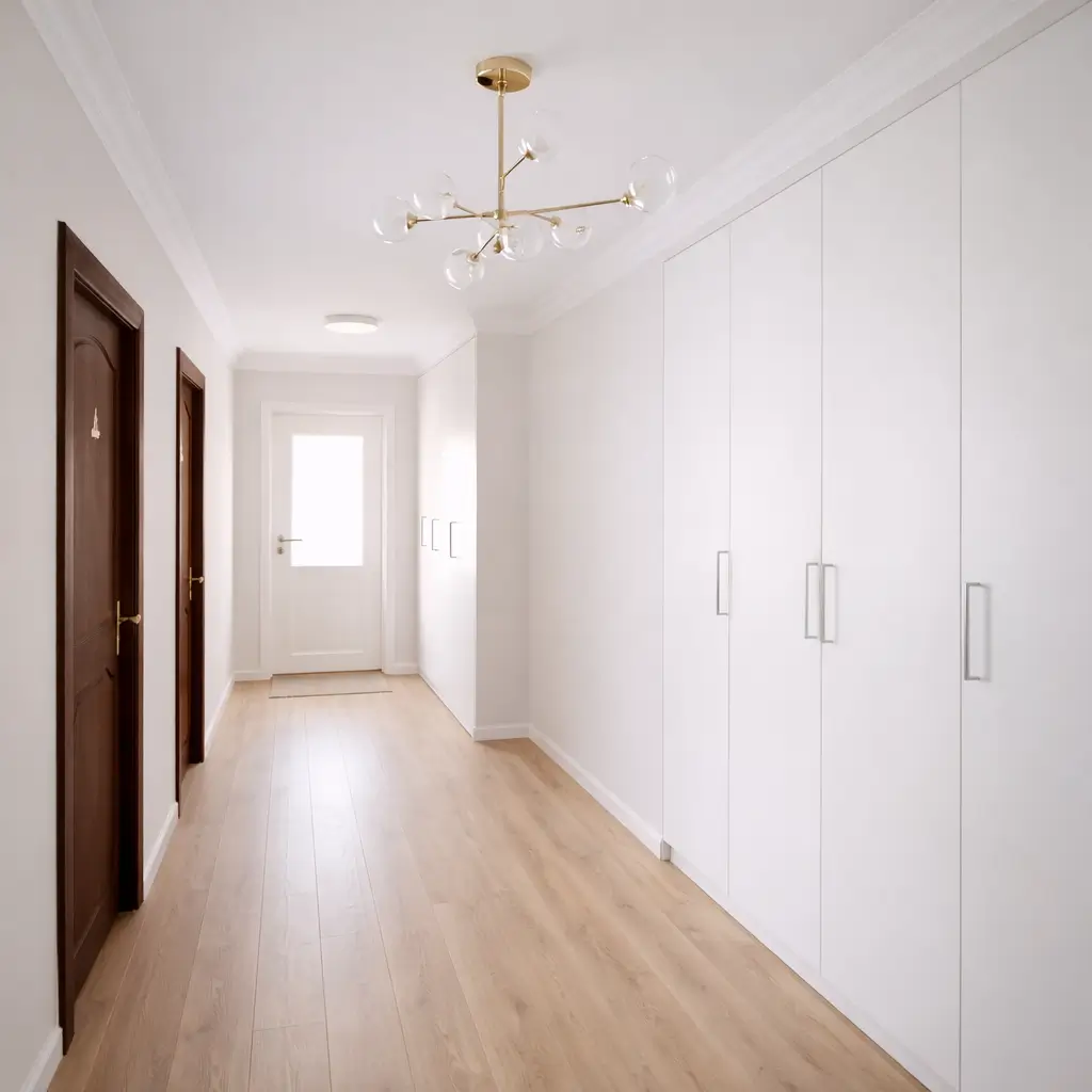 przedpokój po remoncie w mieszkaniu – realizacja wykończenia wnętrza